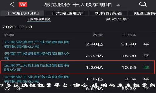 2023年区块链投票平台：安全、透明的未来投票新方式