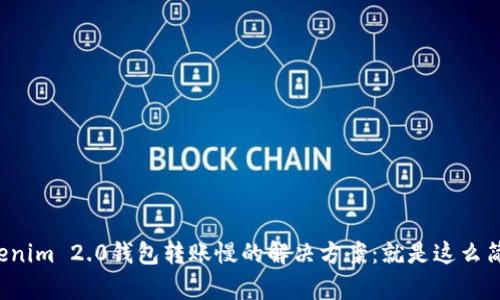 Tokenim 2.0钱包转账慢的解决方案：就是这么简单！