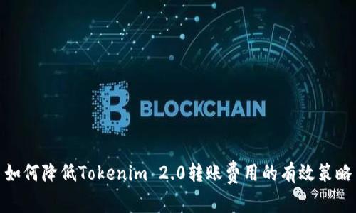 如何降低Tokenim 2.0转账费用的有效策略